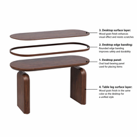Table à manger extensible moderne de luxe en placage de noyer, haut de gamme, avec double plateau papillon, mobilier de salle à manger