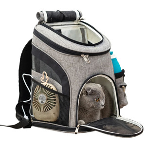 Mochila de transporte para gatos, bolsa de transporte para perros y gatos con malla para perros pequeños, gatos, cachorros, mochila para mascotas, bolsa para senderismo, viaje, Camping - Product Image 1