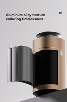 Diffuseur d'arômes portable AeroScent, électrique, USB, avec lumière LED, diffuseur de parfum pour voiture, humidificateur ultrasonique, 10 ml, garantie 1 an