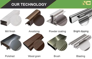 Hồ sơ Hợp kim nhôm sáng cho đèn LED dải Trong nhà & kệ kính với dịch vụ gia công CNC & Hàn - Product Image 5