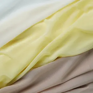 Multi plain color custom printed women clothing wholesale pleated dubai abaya polyester chiffon fabric for dress