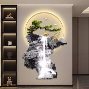 Pittura <span class=keywords><strong>di</strong></span> cristallo <span class=keywords><strong>di</strong></span> cristallo <span class=keywords><strong>di</strong></span> arte del <span class=keywords><strong>paesaggio</strong></span> <span class=keywords><strong>di</strong></span> lusso della parete <span class=keywords><strong>di</strong></span> tendenza albero <span class=keywords><strong>di</strong></span> <span class=keywords><strong>montagna</strong></span> pittura decorativa per il corridoio della camera <span class=keywords><strong>da</strong></span> letto - Product Image 4