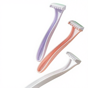 Mini Afeitadora, Micro Afeitadora para Mujer, Depilación Íntima, Labios, Cuchilla con Red Protectora Antiarañazos, Manual, para Piernas, Axilas, No Desechable - Product Image 1