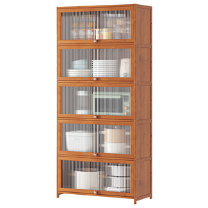 Aparador de Cocina de Madera Maciza Rectangular Moderno, Mueble de Almacenamiento para Cocina de Uso Doméstico - Product Image 5