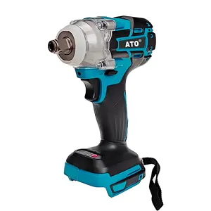 ATO A8040 High Quality Lithium Battery Electric Screwdriver Drill Set 2 in 1 Brushless Cordless Impact Wrench 1/2