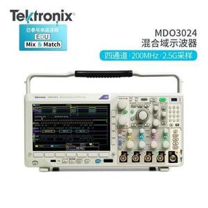 Oscilloscope à domaines mixtes Tektronix MDO3024, 200 MHz, fréquence d'échantillonnage 2,5 G, stockage numérique quadri-canaux - Product Image 1