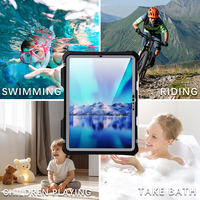Casing pembasmi air renang bersegel penuh terbaik terbaru untuk iPad pro 11 M4 2024 IP68 tahan debu tahan benturan casing pelindung kuat