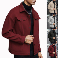 Blouson Bomber Homme Décontracté Sportif et Professionnel en Polyester, Coupe Ample, avec Logo sur le Devant, Style Printemps, 500g, pour l'Europe et les États-Unis