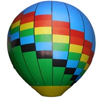 Ballons à air chaud gonflables publicitaires personnalisés avec logo commercial - Taille géante (plus de 12 pieds) en tissu Oxford imperméable avec impression UV