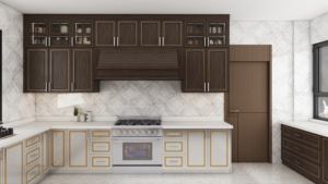 Ensemble de meubles de style contemporain et luxueux, concept de design d'intérieur, armoire en bois massif - Product Image 4