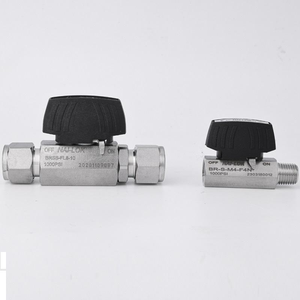 Vanne à boisseau sphérique NAI-LOK <span class=keywords><strong>série</strong></span> BR 1/4 OD 1000 psi en acier inoxydable 316 à double ferrule pour système de tuyauterie de gaz de laboratoire - Product Image 3