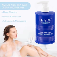 Savon liquide aux acides aminés organiques aux herbes avec marque privée et vitamine C gel douche hydratant à l'acide kojique pour hommes