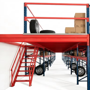 Platzsparende Kaltgewalzte Stahl-Zwischenebene für Lager, Einfache Montage, Abnehmbares Hochdichtes Lagerregal, 300kg/qm Tragfähigkeit - Product Image 1