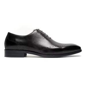 Chaussures en cuir véritable haut de gamme pour hommes - Lacets imperméables, respirantes et antidérapantes - Parfaites pour le style business décontracté - Product Image 4