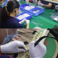 Factory Supply N Type Male Plug Crimp Straight for LMR400 Coaxial Brass Cable RF Coax Solder Pin Connector ROHS in Stock Macho