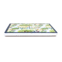 Sous-verre carré en céramique GERADA OEM 10,8 cm, motif plage océanique, écologique, impression UV sublimation, magnifique