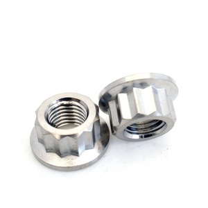 Tuerca Hexagonal de Brida de Titanio de 12 Puntas, Mecanizada por CNC, Personalizada, con <span class=keywords><strong>M8</strong></span> X 1.25 - Product Image 3