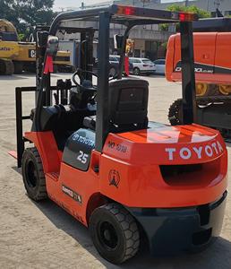 Used 2.5T 3T Toyota Japanese <b>Forklift</b> 4300KG Capacity 0-2000 Hours Hot Sale Japan Original FD25 in Stock - Product Image 2