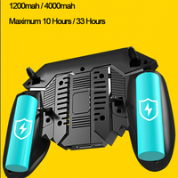 Factory MEMO AK77 contrôleur de jeu de batterie intégré à Six doigts pour manette de déclenchement PUBG avec ventilateur de refroidissement pour IOS et Android Mobile
