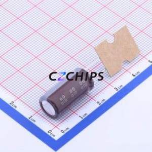 ตัวเก็บประจุแบบอิเล็กโทรไลต์อะลูมิเนียม KMG50V470UF10*20-5.0TP แบบ Through-Hole, ขนาด D10xL20 มม. 470uF 20% 50V 690mA-120Hz - Product Image 2