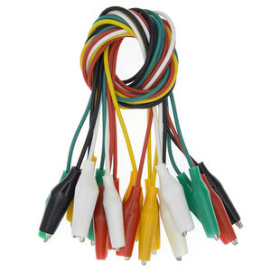 10PCS Jacaré Clipes 50 centímetros Cabo Elétrica Teste DIY Leads Jacaré Double-ended Crocodile Barata Jumper Fio 2,8 centímetros 3,5 centímetros 4,5 centímetros - Product Image 3