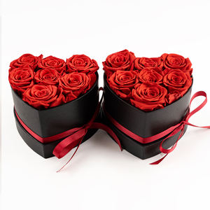 MCfloral Rosa Preservada Preservada Home Decoration Items <span class=keywords><strong>Ong</strong></span> Life Nounours En La Rose Eternelle Forever Flower in Heart Box - Product Image 2