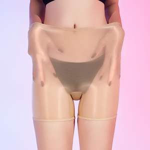 Viviblook Z0105PT02 Pantalones Cortos Sexys para Mujer, Medias de Seda Brillante Elásticas, Ropa Interior Sexy sin Costuras, Pantalones Cortos de Cintura Alta - Product Image 5