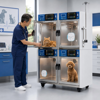 Cage de Récupération Professionnelle pour Animaux XY ACICU II avec Contrôle de la Gamme d'Oxygène, Chauffage PTC et Portes Transparentes