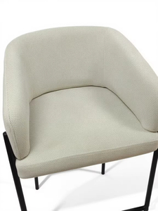 ST-8891 Tabourets <span class=keywords><strong>de</strong></span> <span class=keywords><strong>bar</strong></span> pivotants modernes en tissu blanc, nouvelle tendance, mobilier <span class=keywords><strong>de</strong></span> luxe pour cuisine, salle à manger et hôtel - Product Image 2