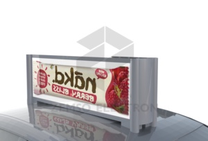 Màn Hình Hiển Thị Xe Hơi Màn Hình Hiển Thị Quảng Cáo <span class=keywords><strong>Lcd</strong></span> Đầu Xe Taxi Màn Hình Hiển Thị Đầy Đủ Màu Sắc Không Thấm Nước - Product Image 2