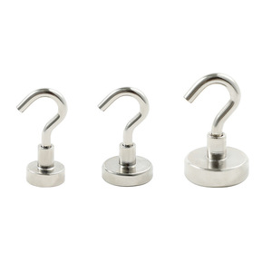 Magnetic Hooks Round Wall Mounted Removable Key Holder For Refrigerator Door Storage 15mm 20mm 25mm 2 Pack - Product Image 3
