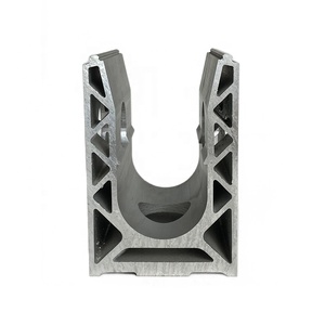 Nhôm hồ sơ cho cầu thang và ban công lan can kính thiết kế hiện đại anodized đen kết thúc chống gỉ dễ dàng cài đặt - Product Image 3