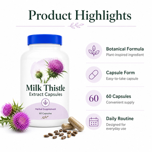 Compléments Alimentaires Bio Végétaliens Sans Gluten Certifiés Halal Extrait de Chardon-Marie Antioxydant Soutien Détoxifiant Hépatique pour Adultes - Product Image 5