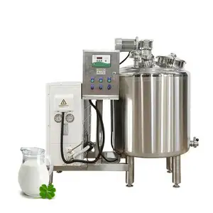 Sell well High Efficiency Italian Lathe 120L 150L Flash Milk Pasteurizer Dairy Process Machine with Refrigeration