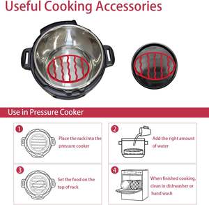 Support de <span class=keywords><strong>cuiseur</strong></span> en silicone pour rôtissoire instantanée pour la cuisson à la <span class=keywords><strong>vapeur</strong></span>, support de <span class=keywords><strong>cuiseur</strong></span> à pression pour friteuse à air mijoteuse - Product Image 3