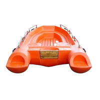 Bateau de sauvetage en plastique pour kayak de 3,5 m x 4,1 m, équipement de jeu aquatique, bateau de pêche RC, cabine de chasse, bateau à rames pour appâts