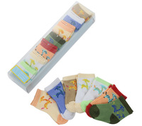 Chaussettes pour bébé respirantes et absorbantes de la transpiration, en coton, alphabet, dessin animé, boîte cadeau, chaussettes pour nouveau-nés