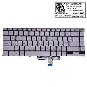 UA ยูเครนคีย์บอร์ดเรืองแสงสำหรับ <span class=keywords><strong>ASUS</strong></span> <span class=keywords><strong>Zenbook</strong></span> 14X UN5401 UM5401 UX5401 UX5401Z UX5400 UX5400Z <span class=keywords><strong>UX5400EA</strong></span> 0KNB0-4601UA00 คีย์บอร์ด - Product Image 1