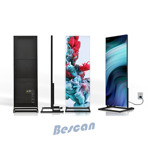 Bescanled P1.86 <strong>Standing</strong> Vertical <strong>Billboard</strong> Customized Surface Vertical Double-sided Ultra-thin Floor-mount - Product Image 4