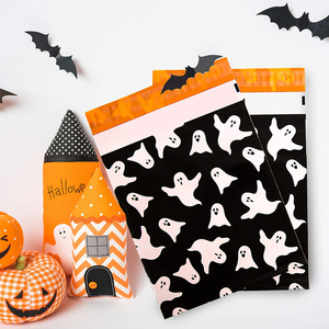 de Halloween Navidad uso <span class=keywords><strong>bolsa</strong></span> de <span class=keywords><strong>correo</strong></span> al por mayor reciclado sobres polietileno negro de la <span class=keywords><strong>bolsa</strong></span> de mensajería - Product Image 2