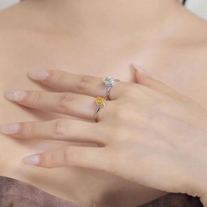 Dylam Jewelry Manufacturer Supplier S925 Silver Rhodium Plated Luxury Oval 8A Crushed <b>Iced</b> Out Cut Cubic Zirconia Women <b>Ring</b> - Product Image 2