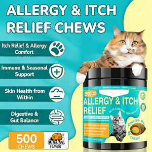 OEM/ODM Golosinas Masticables Suaves Antialérgicas para Mascotas (Gatos y Perros) - Apoyo Inmunológico, Salud de la Piel y el Pelaje, Alivia la Picazón y los Síntomas de Alergia - Product Image 2