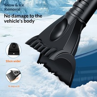 Brosse à neige universelle détachable et évolutive, pelle et grattoir à glace pour le déneigement du pare-brise de voiture