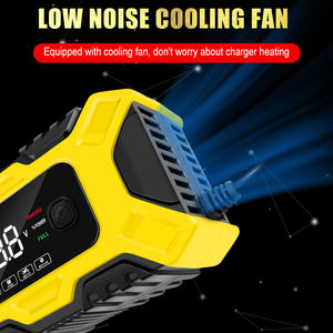 Cargador de batería de coche de 12V 6a, carga de reparación <span class=keywords><strong>auxiliar</strong></span> de arranque completamente automático, carga rápida inteligente <span class=keywords><strong>para</strong></span> batería de plomo-ácido - Product Image 6