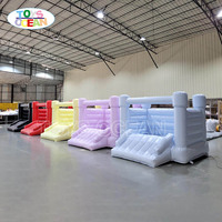 Château Gonflable Commercial Violet avec Toboggan pour Enfants, Idéal pour Usage Domestique et Location - Prix de Gros