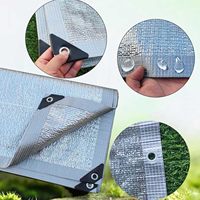Filet pare-soleil intérieur de haute qualité en aluminium 100 g/m² – Toile d'ombrage en feuille d'aluminium