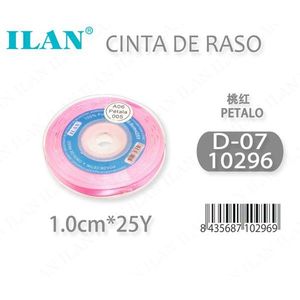 Nastro in Raso Ilan 1.0cm 25Y Rosa Petalo D07 - Product Image 3