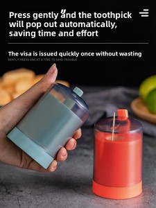 Dispensador Automático de Palillos de Dientes, Tipo Pulsador, de Plástico, para Hotel, Restaurante, Cocina, Limpieza de Escritorio - Product Image 3