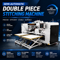 Machine à coudre les boîtes en carton ondulé à deux pièces, entièrement servo-contrôlée, haute précision