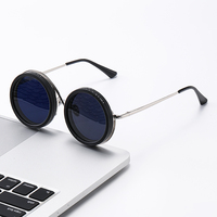 Kacamata Hitam C02 Round Polarized Nd2-400 dengan Tingkat Kecerahan yang Dapat Disesuaikan, Buatan Tangan, Nd9 Kecerahan yang Dapat Disesuaikan, Kacamata Hitam dengan Pengaturan Peredupan 2025